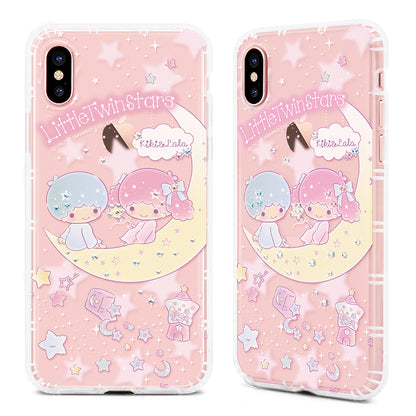 GARMMA Hello Kitty & My Melody & Little Twin Stars Bling Diamonds Air Cushion Soft Back Cover Case