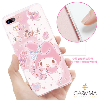 GARMMA Hello Kitty & My Melody & Little Twin Stars Swarovski Crystal Air Cushion Soft Back Case Cover