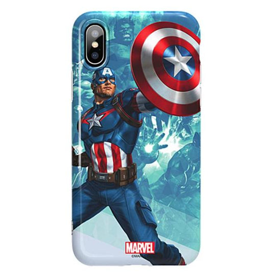 X-Doria Super Series Marvel Avengers Blue Coating Soft TPU Case Cover for Apple iPhone XS/X