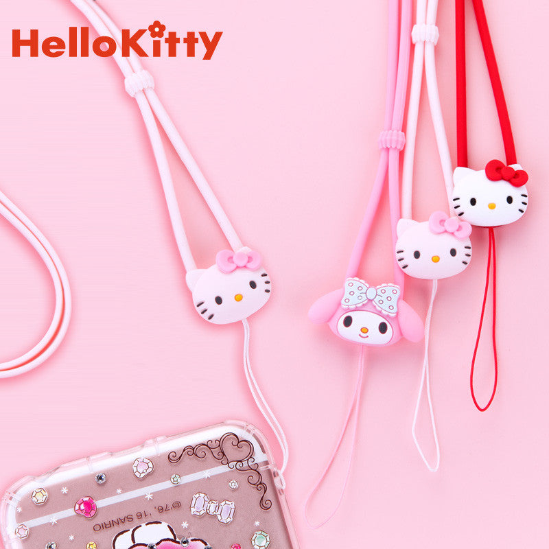GARMMA Hello Kitty & My Melody Anti-lost Silicone Strap Universal Lanyard