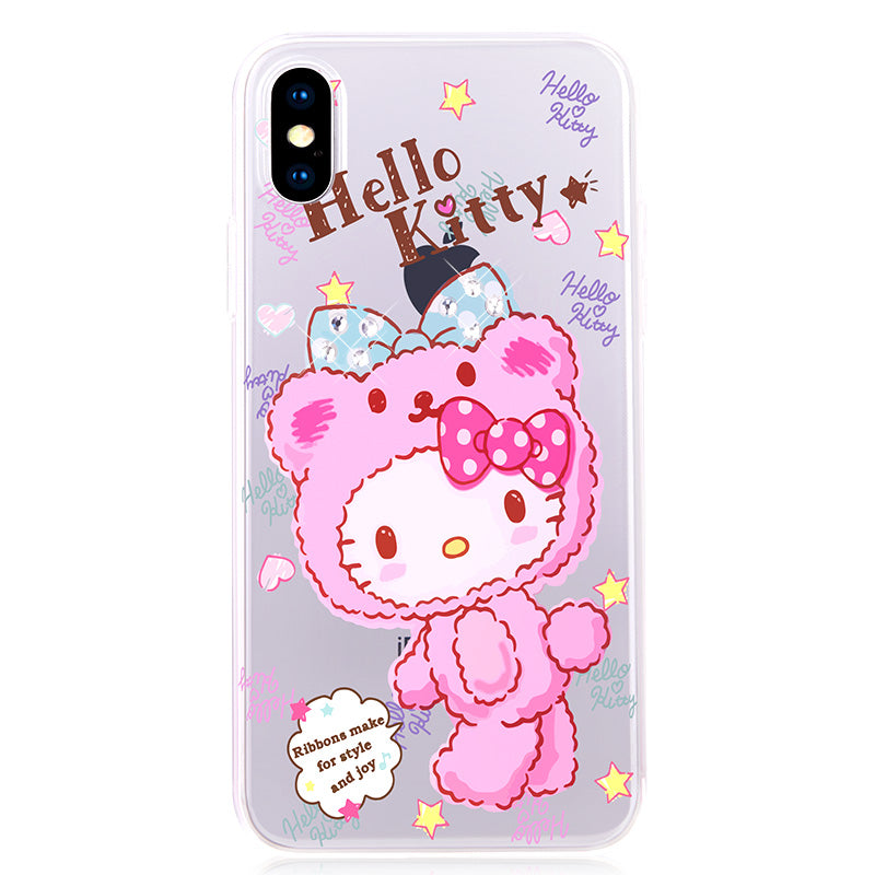 X-Doria Hello Kitty Nifty Bear Swarovski Diamonds Case Cover for Apple iPhone XS/X