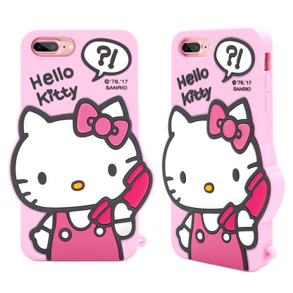 GARMMA Hello Kitty Shockproof Silicone Back Cover Case for Apple iPhone