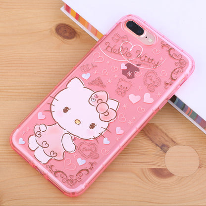 gourmandise Hello Kitty My Melody Transparent TPU Soft Back Cover Case for Apple iPhone Plus/7 Plus/7