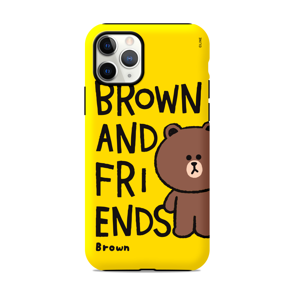 Line Friends Dual Layer TPU+PC Shockproof Guard Up Case Cover