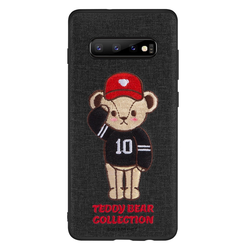 UKA Teddy Bear 3D Embroidery Back Case Cover