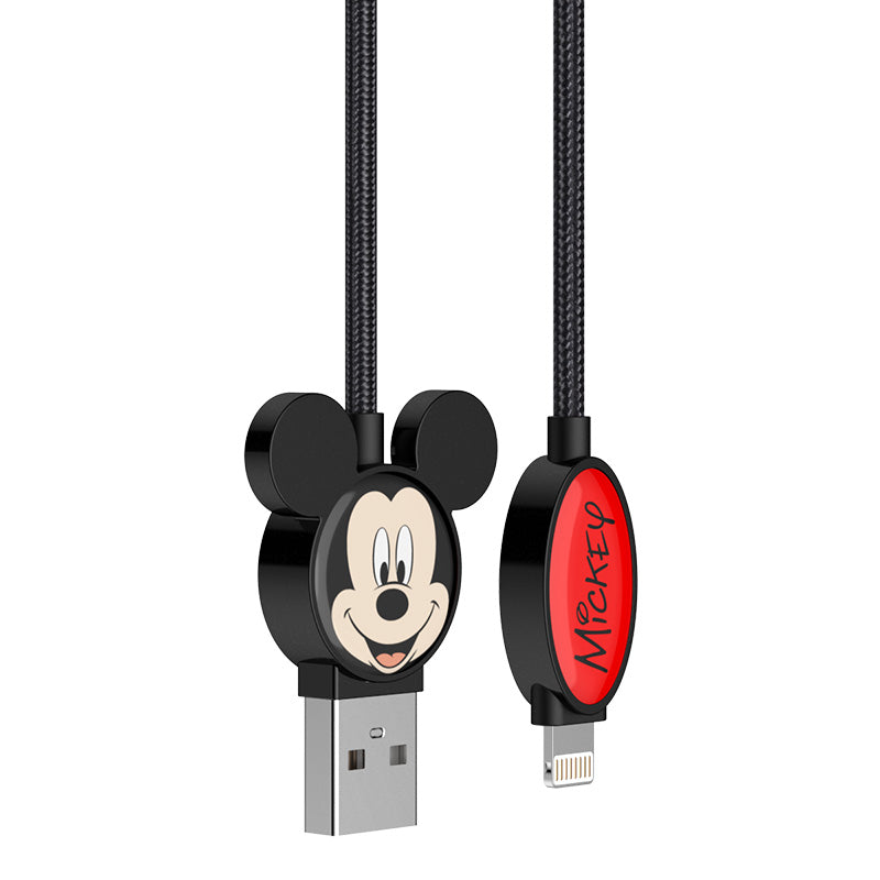 UKA Disney 1.2M 3D Zinc Alloy Connector Hybrid Electroplating Apple Lightning Cable