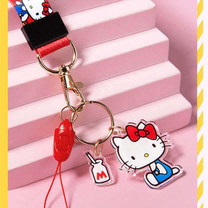 UKA Hello Kitty Keychain Ring Anti-lost Strap Universal Lanyard