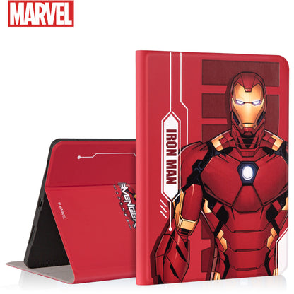 UKA Marvel Avengers Auto Sleep Folio Stand Leather Case with Pen Tray for Apple iPad