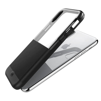 X-Doria Dash Faux Leather Clear PC Case Cover for Apple iPhone