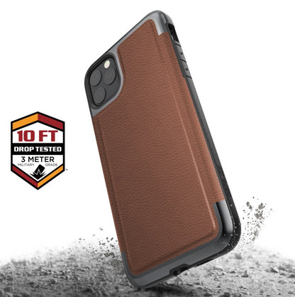 X-Doria Defense Prime Military Grade Drop Tested Anodized Aluminum Luxurious Leather Case Cover