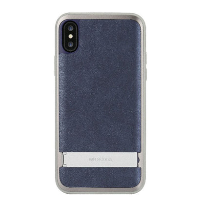 X-Doria Stander Aluminum Frame Hidden Stand Leather Protective Case for Apple iPhone XS/X