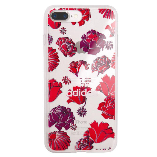 adidas Originals Bohemian Red Clear Back Case Cover for Apple iPhone 8 Plus/7 Plus - Armor King Case