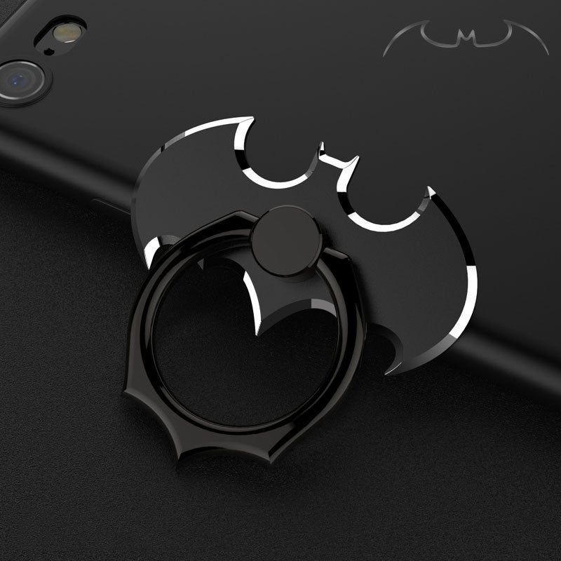 Oatsbasf Batman 360° Rotating Anti-drop Full Metal Finger Ring Grip Phone Holder