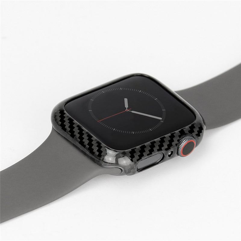 Oatsbasf Ultra Thin Luxury Real Carbon Fiber Case Cover for Apple Watch