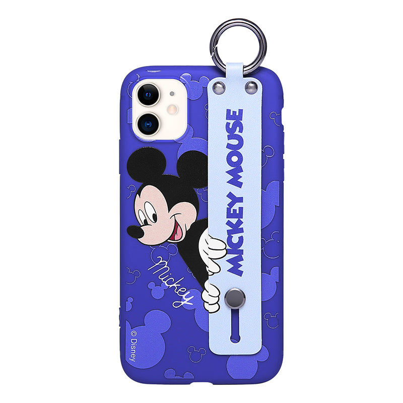 UKA Disney Mickey Mouse Adjustable Wrist Strap Kickstand Case Cover