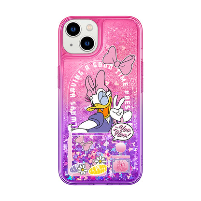 UKA Disney Characters Air Cushion Glitter Quicksand Back Case Cover