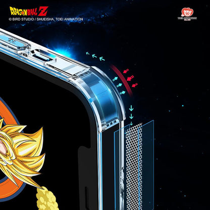 UKA Dragon Ball Z Shockproof Air Cushion TPU+PC Clear Back Case Cover