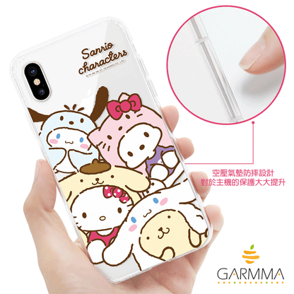 GARMMA Sanrio Characters Doggie Air Cushion Transparent TPU Soft Back Cover Case