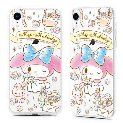 GARMMA Little Twin Stars & Hello Kitty & My Melody Crystal Air Bag Soft Back Case Cover