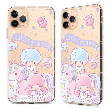 GARMMA Hello Kitty & My Melody & Little Twin Stars Swarovski Crystal Shockproof Soft Back Case Cover