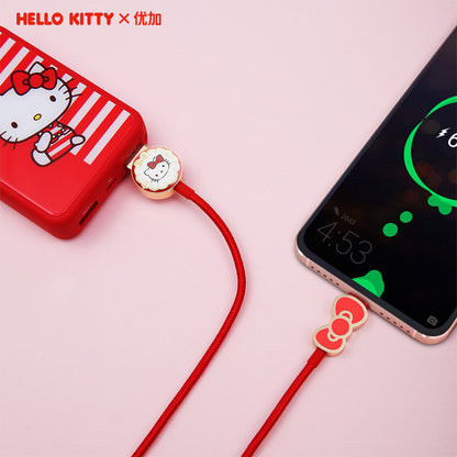 UKA Hello Kitty 3D Zinc Alloy Hybrid Electroplating Type-C Cable
