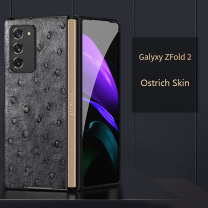i-idea Luxury Genuine Skin Leather Case Cover for Samsung Galaxy Z Fold2 5G / W21 5G