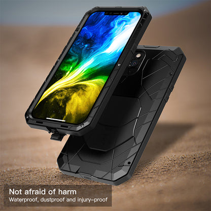 iMatch Water Resistant Shockproof Outdoor Military Heavy Duty Metal Case Cover