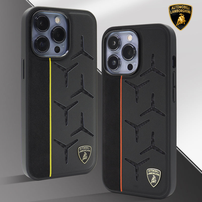 Lamborghini Leather Phone Case - Aventador D12