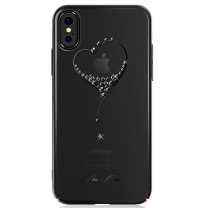 KINGXBAR Swarovski Crystal Clear Hard PC Case Cover for Apple iPhone XS/X