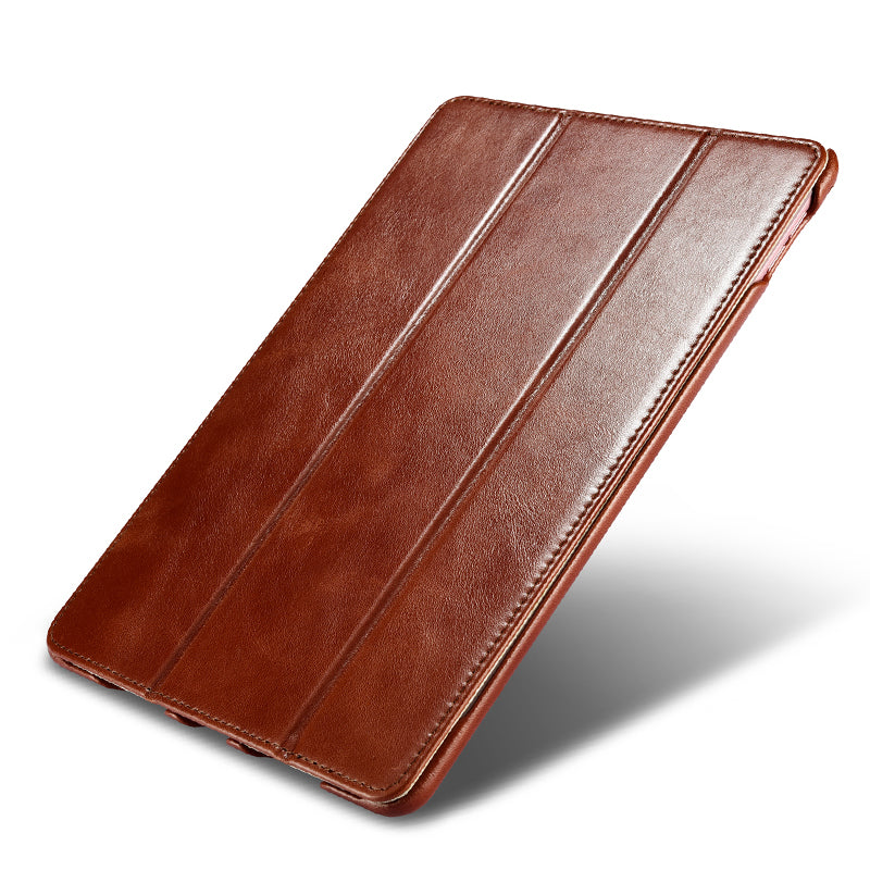 iCarer Vintage Series Genuine Leather Auto Wake/Sleep Smart Case Cover for  Apple iPad
