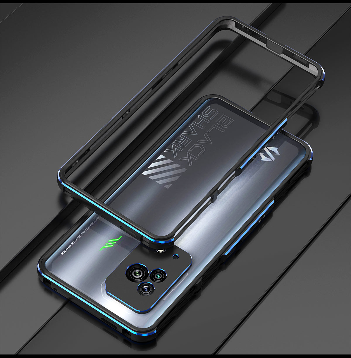 iy Aurora Sword Lens Protector Bicolor Aluminum Bumper Case for Xiaomi Black Shark 5 Pro | 5