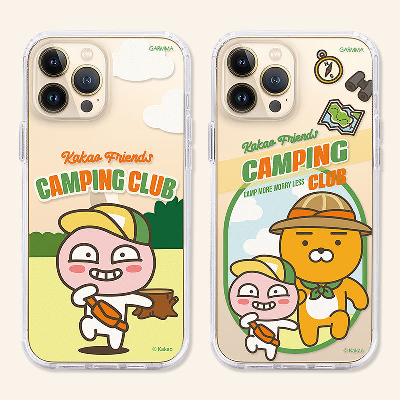 GARMMA Kakao Friends Camping Club Air Cushion TPU+PC Back Case Cover