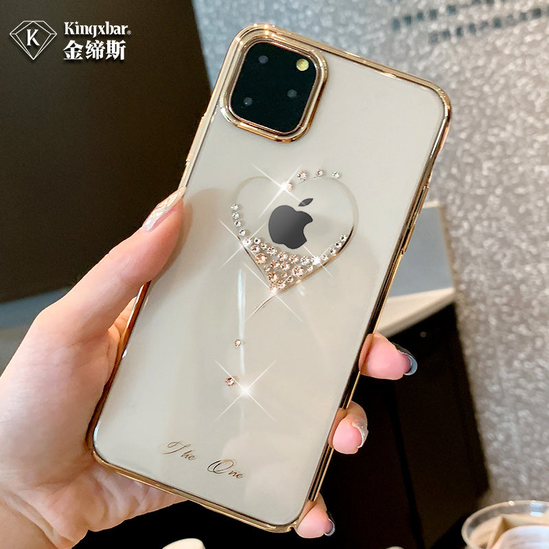 KINGXBAR Swarovski Crystal Clear Hard PC Case Cover for Apple iPhone 11 Pro Max/11 Pro/11