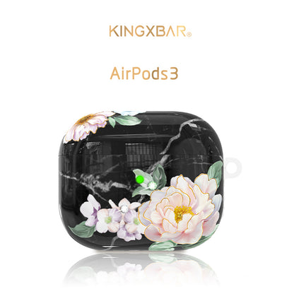 KINGXBAR Swarovski Crystals Ultra Thin Apple AirPods 3 Charging Case Cover