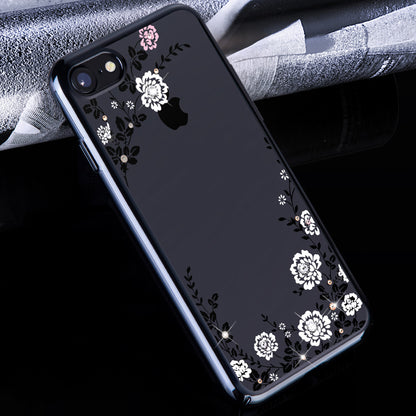 KINGXBAR Swarovski Crystal Clear Hard PC Case Cover for Apple iPhone SE/8/7