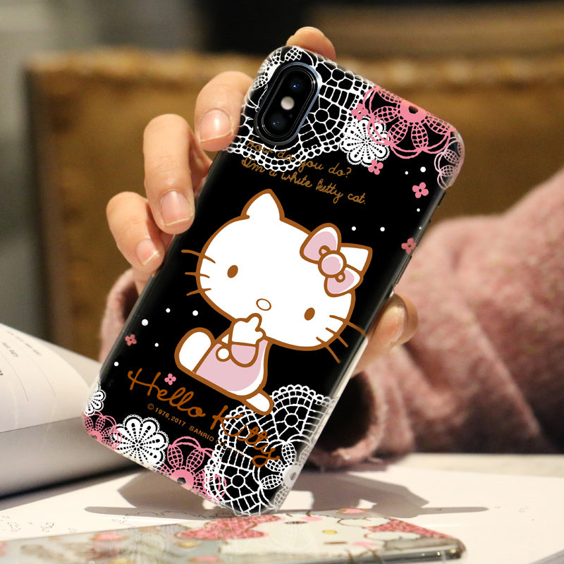 GARMMA Hello Kitty Pink PC Hard Back Cover Case for Apple iPhone XS/8 Plus/7 Plus