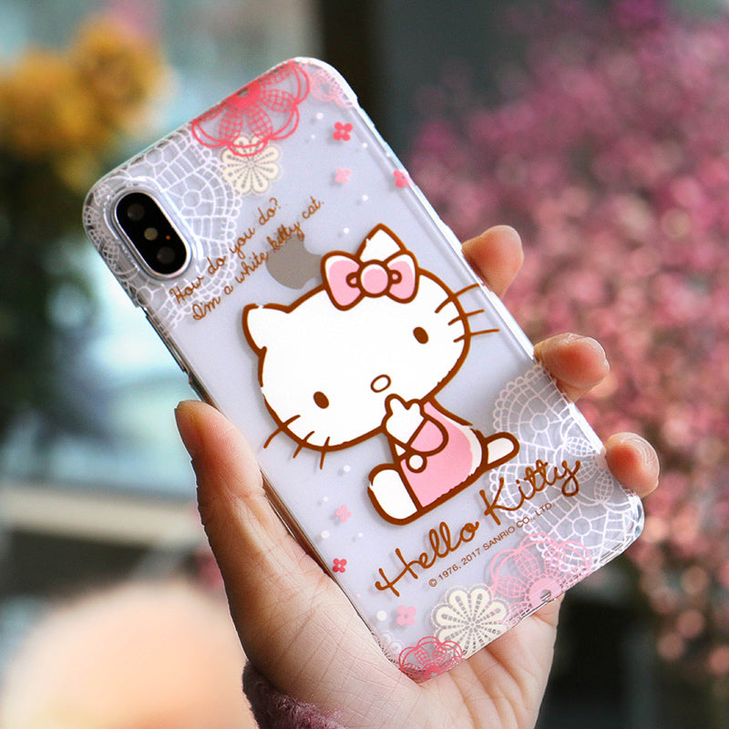 GARMMA Hello Kitty Pink PC Hard Back Cover Case for Apple iPhone