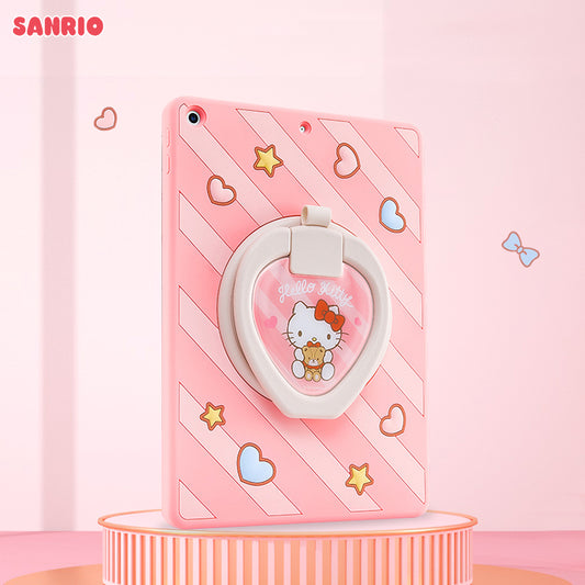 Sanrio Characters Multi-Functional Grip Stand Rugged Protective Cover Case for Apple iPad