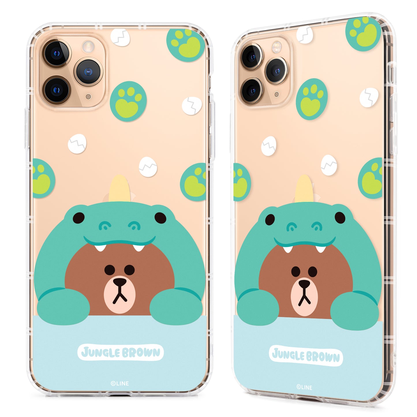 GARMMA Line Friends Jungle Brown Air Cushion Soft Back Case Cover for Apple iPhone