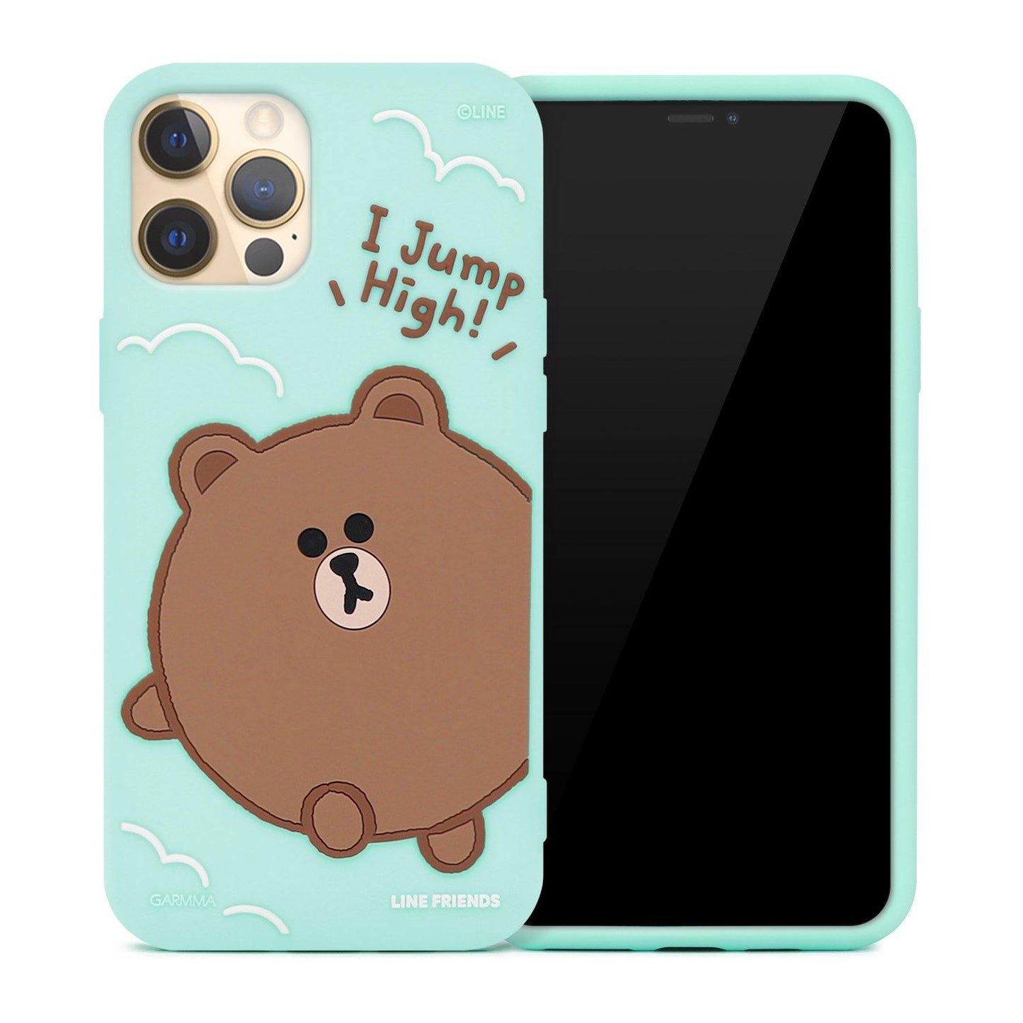 GARMMA Line Friends Shockproof 3D Silicone Back Case Cover - Armor King Case