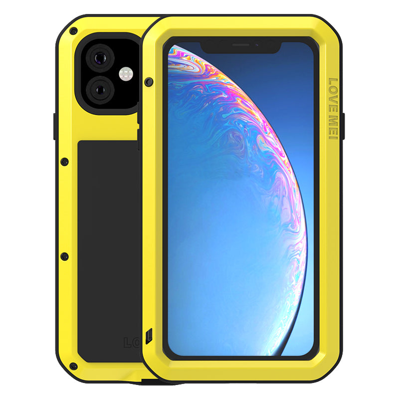 LOVE MEI per iPhone 16 Pro Max Custodia, Outdoor Heavy Duty Robusto Alluminio Metallo Antiurto Antipolvere Corpo Pieno Protettiva Cover con Vetro Temperato per iPhone 16 Pro Max (Nero LOVE MEI per iPhone 16 Pro Max Custodia, Outdoor Heavy Duty Robusto Alluminio Metallo Antiurto Antipolvere Corpo Pieno Protettiva Cover con Vetro Temperato per iPhone 16 Pro Max (Nero