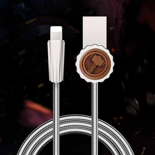 X-Doria Marvel Avengers Wood Bezel Apple Lighting Cable