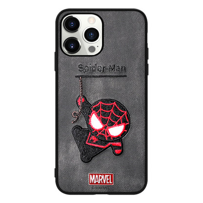 UKA Marvel Avengers 3D Embroidery Leather Back Cover Case