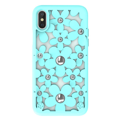 SwitchEasy Fleur 3D Flowers Protective TPU Case w/ Native Touch Buttons for Apple iPhone