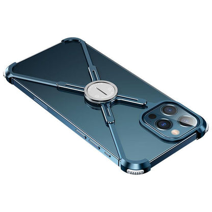 Oatsbasf Aviation X Frame Magnetic Rotating Ring Stand Air Cushion Case Cover - Armor King Case