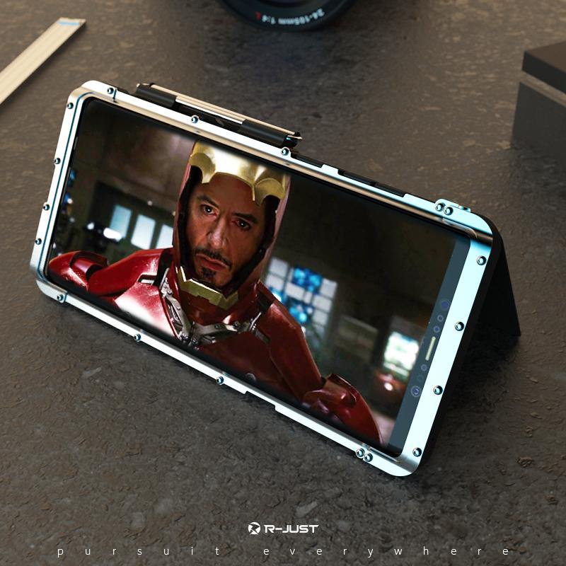 Armor King Iron Man Luxury Shockproof Stainless Steel 360° Rotating Metal Flip Case Cover - Armor King Case