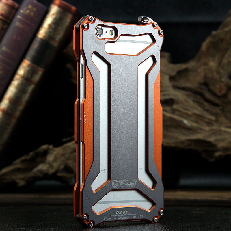 R-JUST For Apple iPhone X Xr Xs Max Aluminum Metal Armor Case Shockproof  Cover