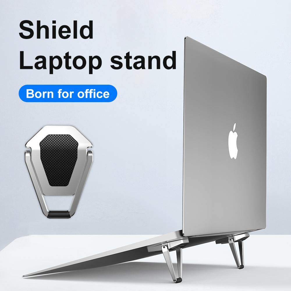 R-Just Shield Small & Portable Metal Laptop Stand - Armor King Case