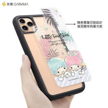 GARMMA Sanrio Characters Air Barrier Shockproof Tempered Glass Back Case Cover