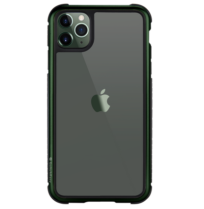 SwitchEasy Glass Rebel Military Grade Anti-Shock TPU Metal Tempered Glass Case Cover